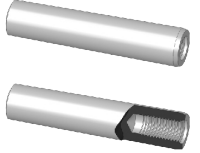 Internal threaded dowel pin